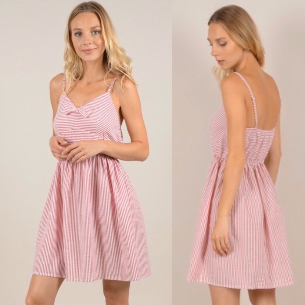 Molly Bracken Fit & Flare Striped Dress XS